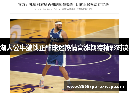 湖人公牛激战正酣球迷热情高涨期待精彩对决